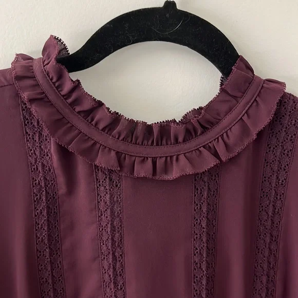 Burgundy Sunday Best Baby Doll Dress - Picture 3 of 7